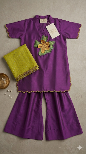 its cotton silk fabric with cutwork and motif on neckline paint is sharah plazo dupata shafon on diamonds 