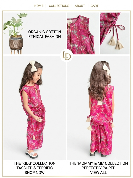 Magenta Meadow Kids Co-Ord Set |
